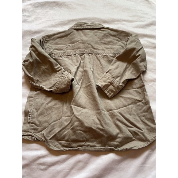 Vintage Gymboree Tan Collared Button Down Pocket Shirt Toddler Size Medium 2T-3T - Picture 8 of 11